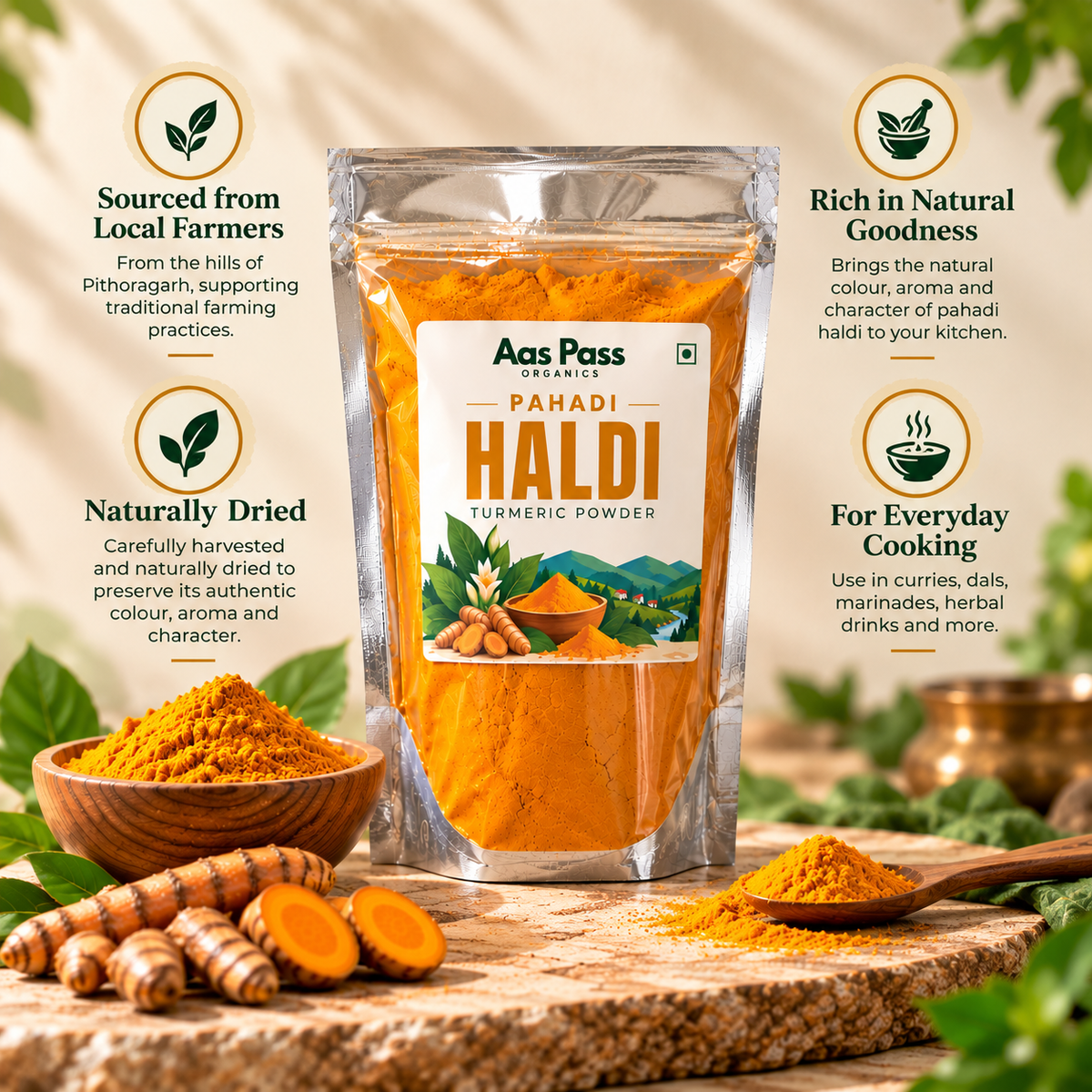 Pahadi Haldi ( Turmeric Powder )
