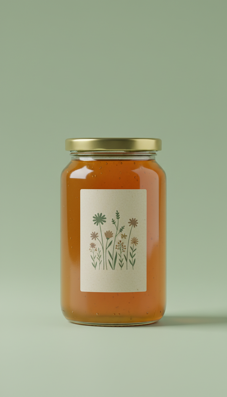 Wildflower Honey Glass Jar